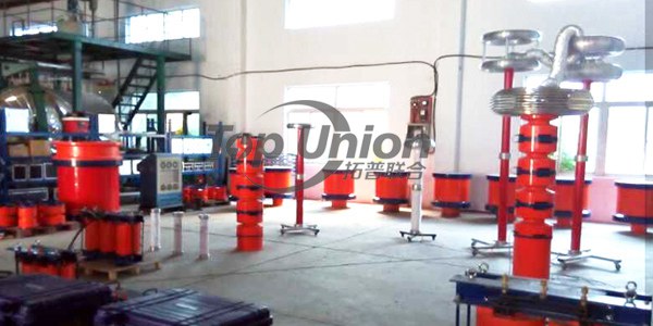 電纜串聯諧振試驗生產車間一角